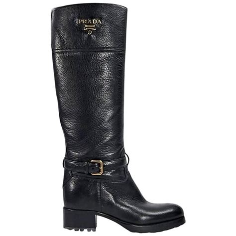 prada cervo logo riding boot|Equestrian Elegance: Prada Cervo Riding Boot .